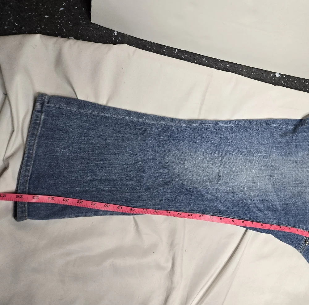 LOFT curvy high waist kick crop denim‎ blue jeans 14